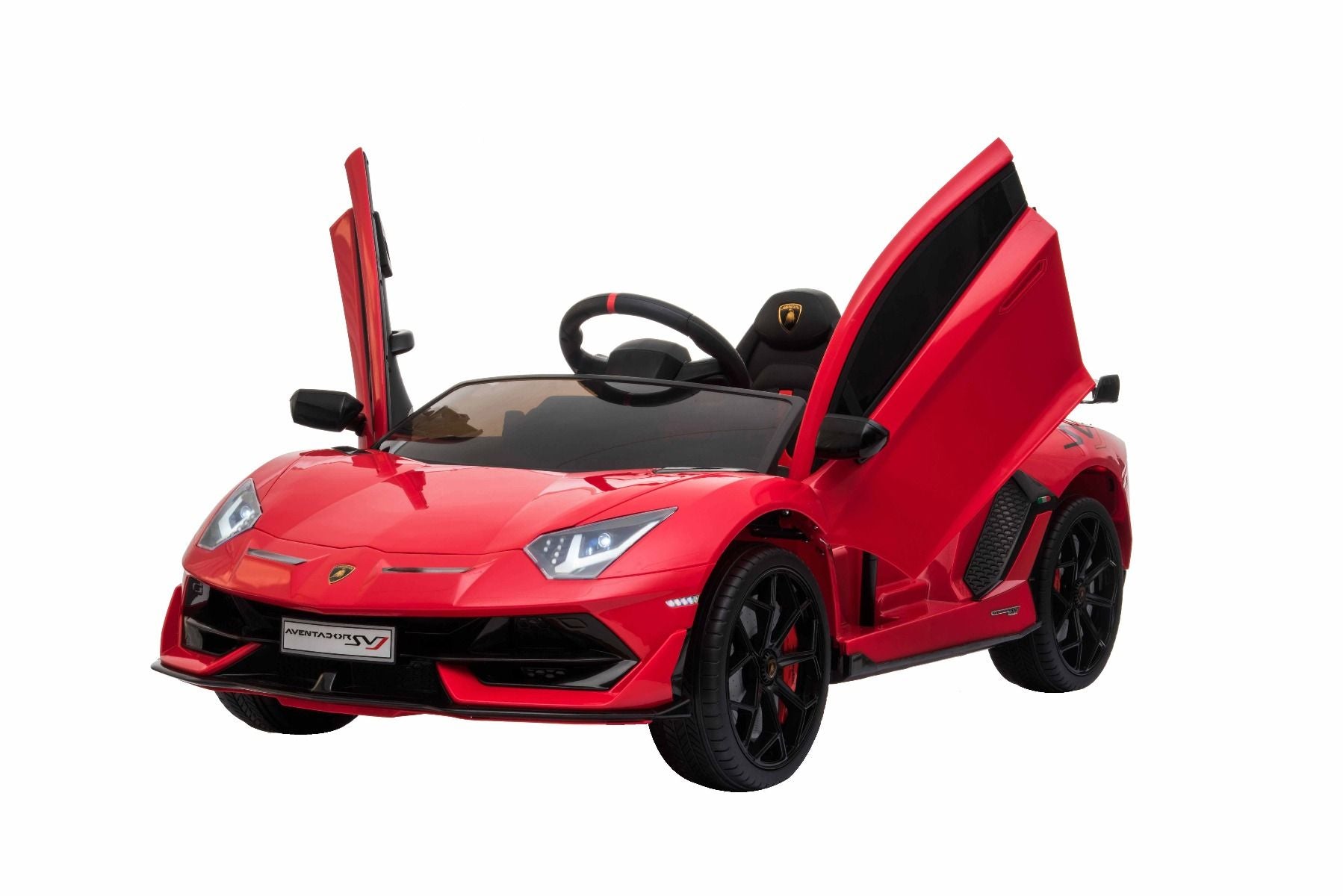 Voiture electrique enfànt 12V 2 places lamborghini Aventador, rouge, avec télécommande 2,4 Ghz, Moteur 2 x 12V, Licence d'origine