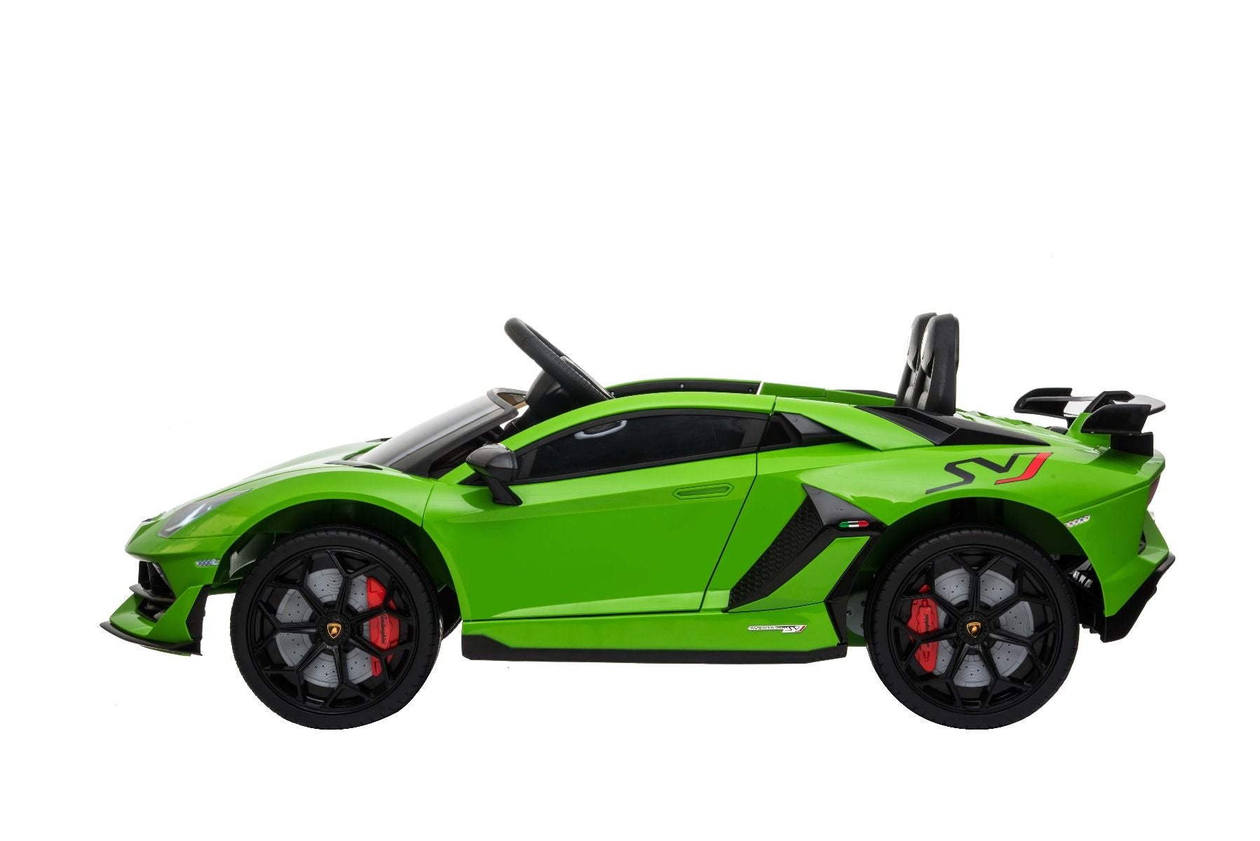 Voiture electrique enfànt 12V 2 places lamborghini Aventador, Vert, avec télécommande 2,4 Ghz, Moteur 2 x 12V, Licence d'origine