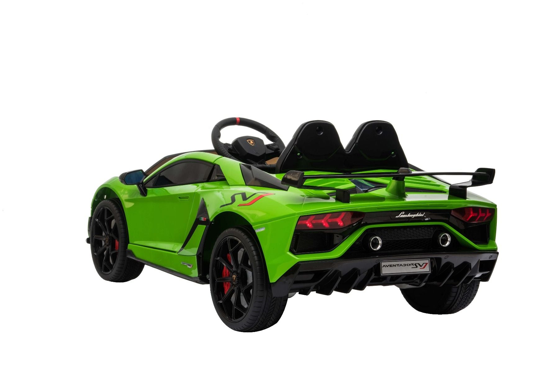 Voiture electrique enfànt 12V 2 places lamborghini Aventador, Vert, avec télécommande 2,4 Ghz, Moteur 2 x 12V, Licence d'origine