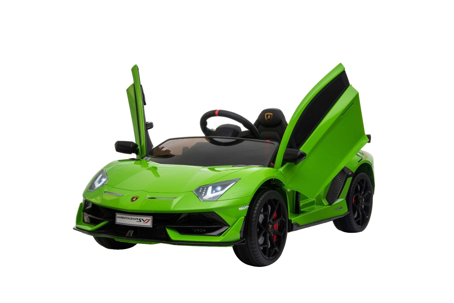 Voiture electrique enfànt 12V 2 places lamborghini Aventador, Vert, avec télécommande 2,4 Ghz, Moteur 2 x 12V, Licence d'origine