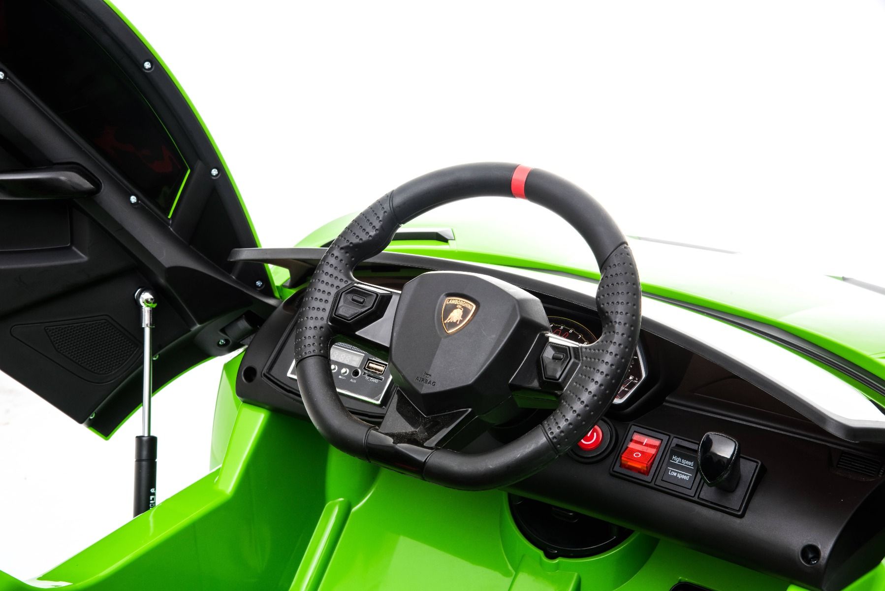 Voiture electrique enfànt 12V 2 places lamborghini Aventador, Vert, avec télécommande 2,4 Ghz, Moteur 2 x 12V, Licence d'origine