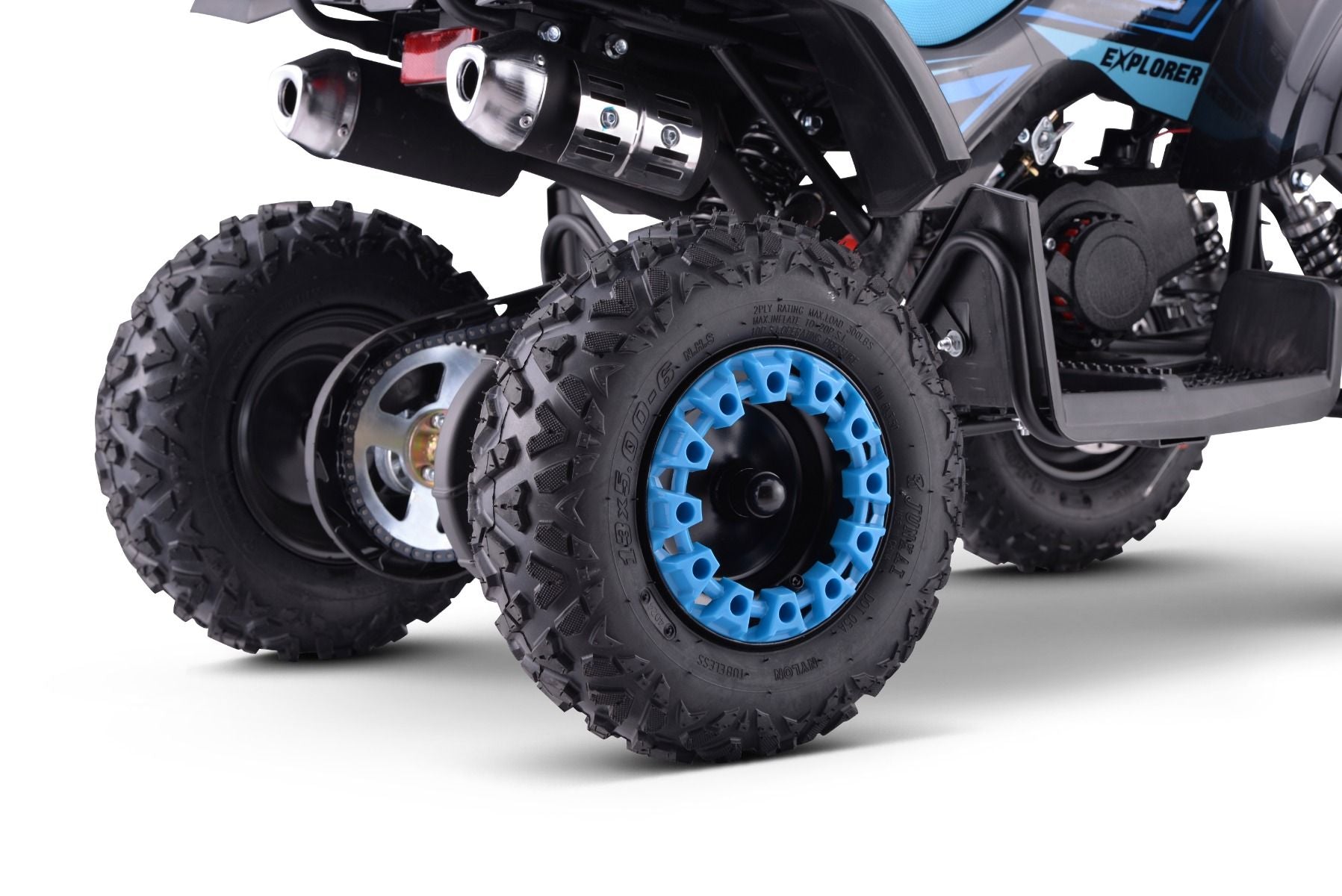 ATV - Mini-Quad pour Enfants Beneo Motors Explorer Bleue - 50cc