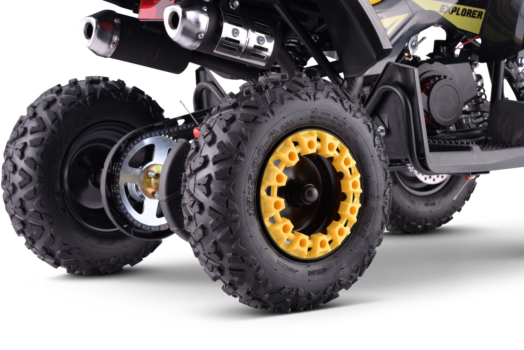 ATV - Mini-Quad pour Enfants Beneo Motors Explorer Jaune - 50cc