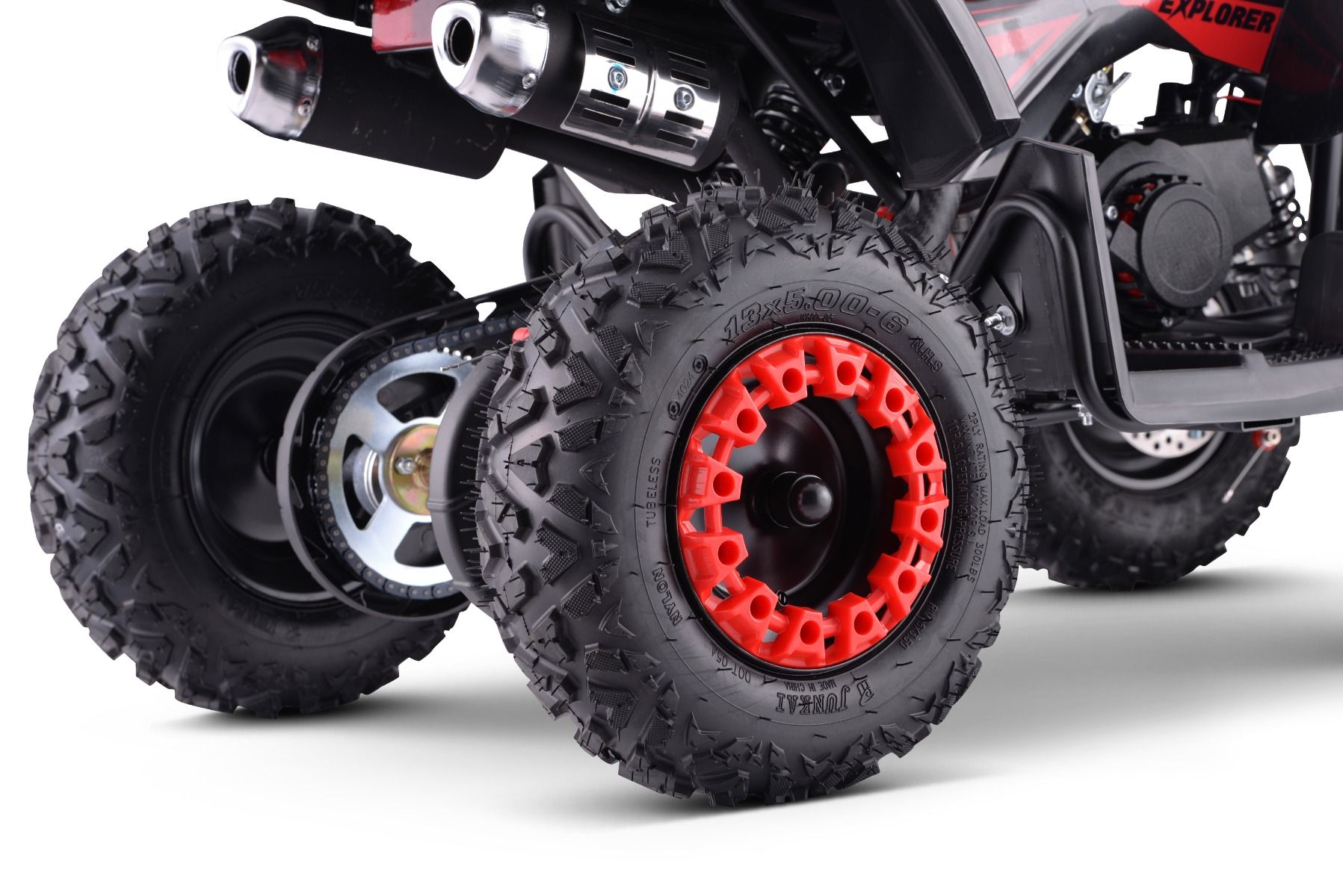 ATV - Mini-Quad pour Enfants Beneo Motors Explorer Rouge - 50cc