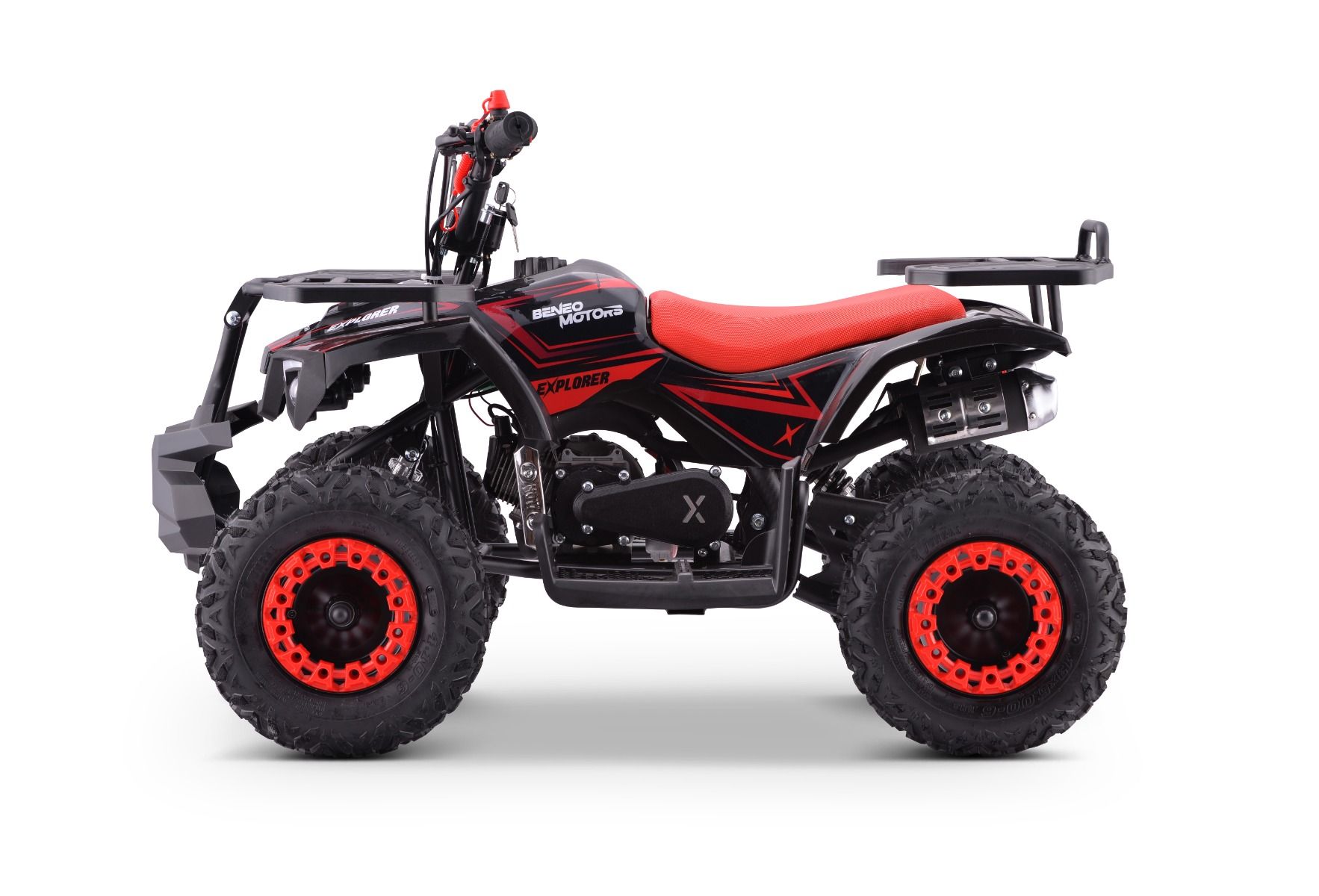 ATV - Mini-Quad pour Enfants Beneo Motors Explorer Rouge - 50cc
