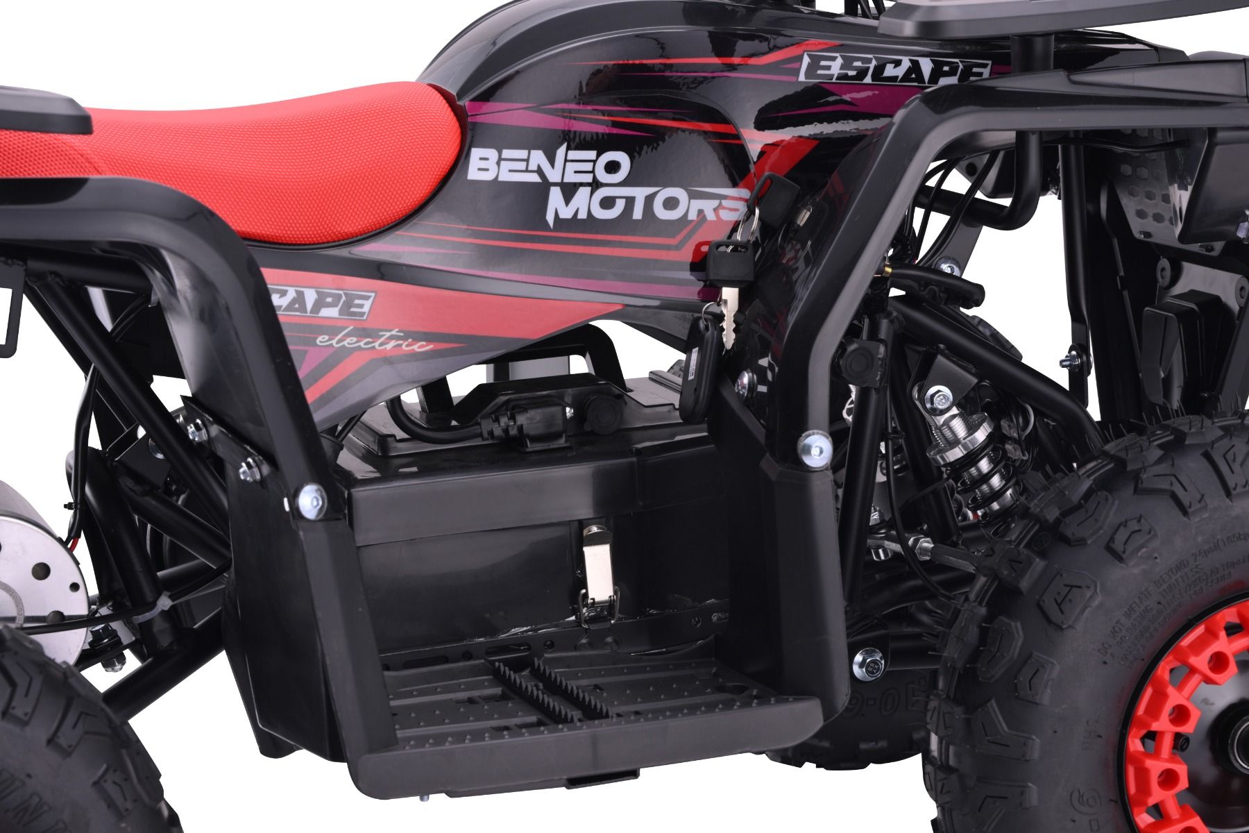 ATV - Pocket Quad pour enfants Beneo Motors ESCAPE Électrique Rouge - 800W