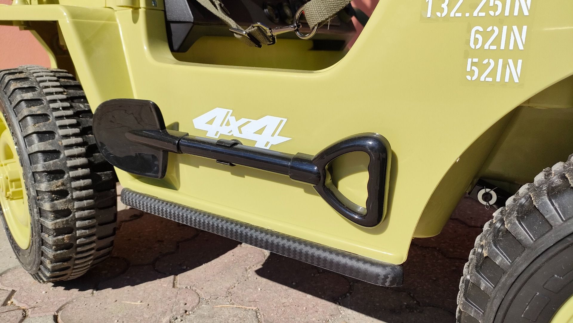 4x4 Voiture électrique enfant 12V 3 places USA ARMY, avec télécommande 2,4 GHz, Batterie 12V14AH, 4 x 4 lecteur