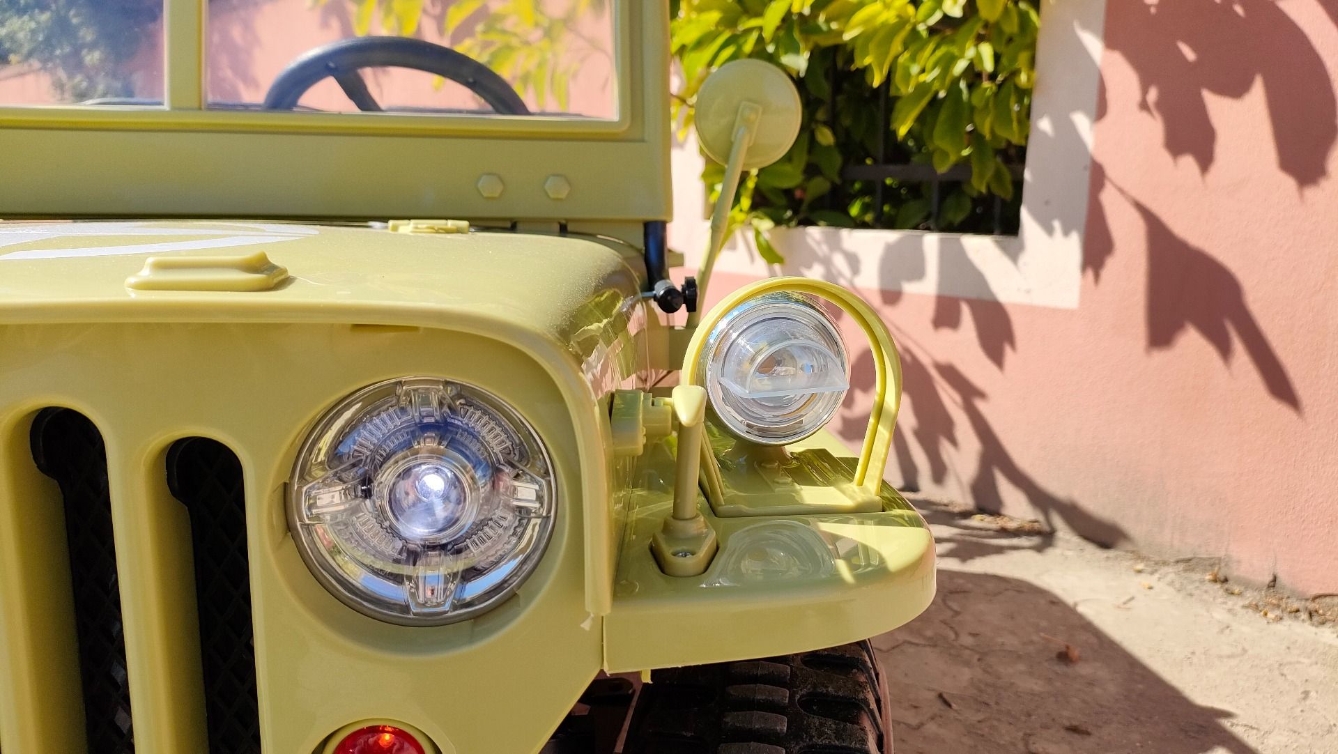 4x4 Voiture électrique enfant 12V 3 places USA ARMY, avec télécommande 2,4 GHz, Batterie 12V14AH, 4 x 4 lecteur