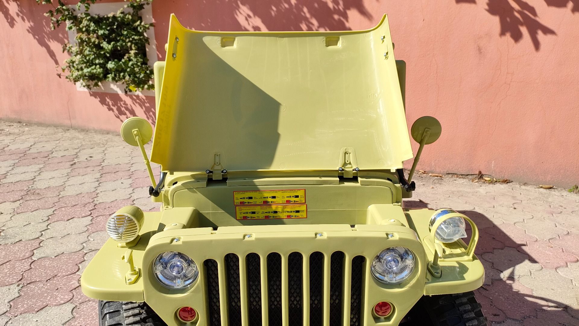 4x4 Voiture électrique enfant 12V 3 places USA ARMY, avec télécommande 2,4 GHz, Batterie 12V14AH, 4 x 4 lecteur