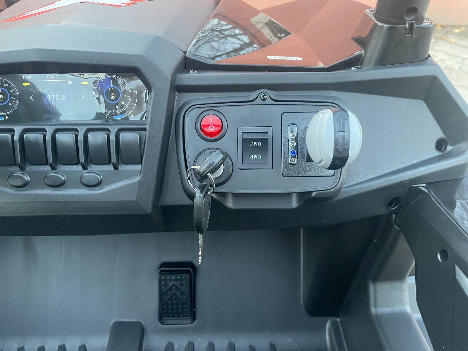 4x4 Voiture electrique enfants 2x12V NEUF RSX Rouge, Buggy electrique enfant 2 places