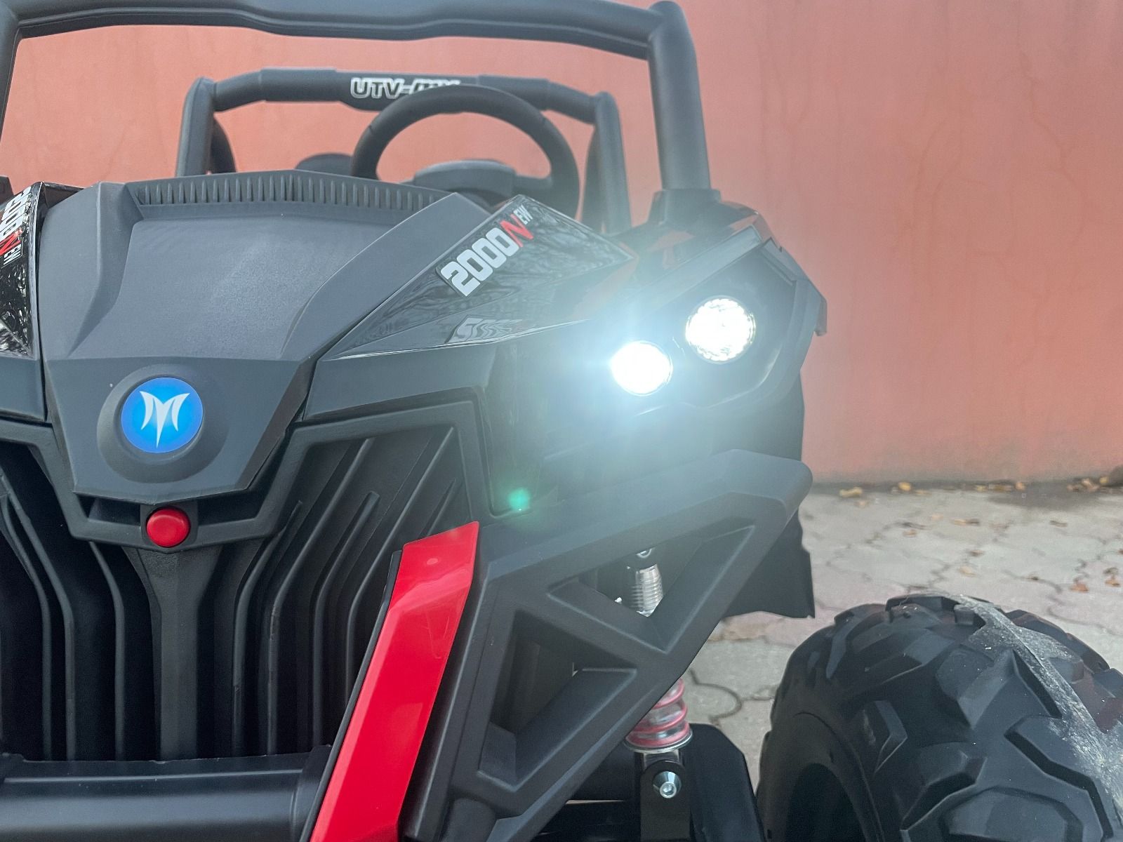 4x4 Voiture electrique enfants 2x12V NEUF RSX Rouge, Buggy electrique enfant 2 places