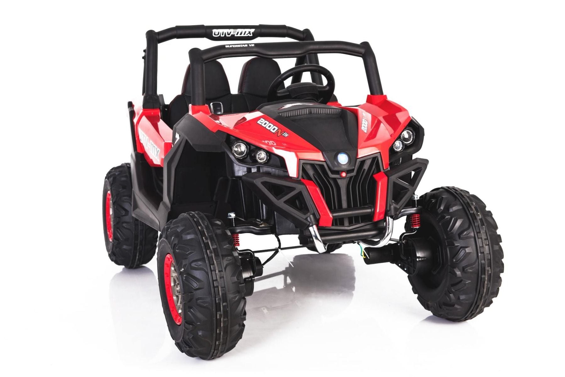 4x4 Voiture electrique enfants 2x12V NEUF RSX Rouge, Buggy electrique enfant 2 places