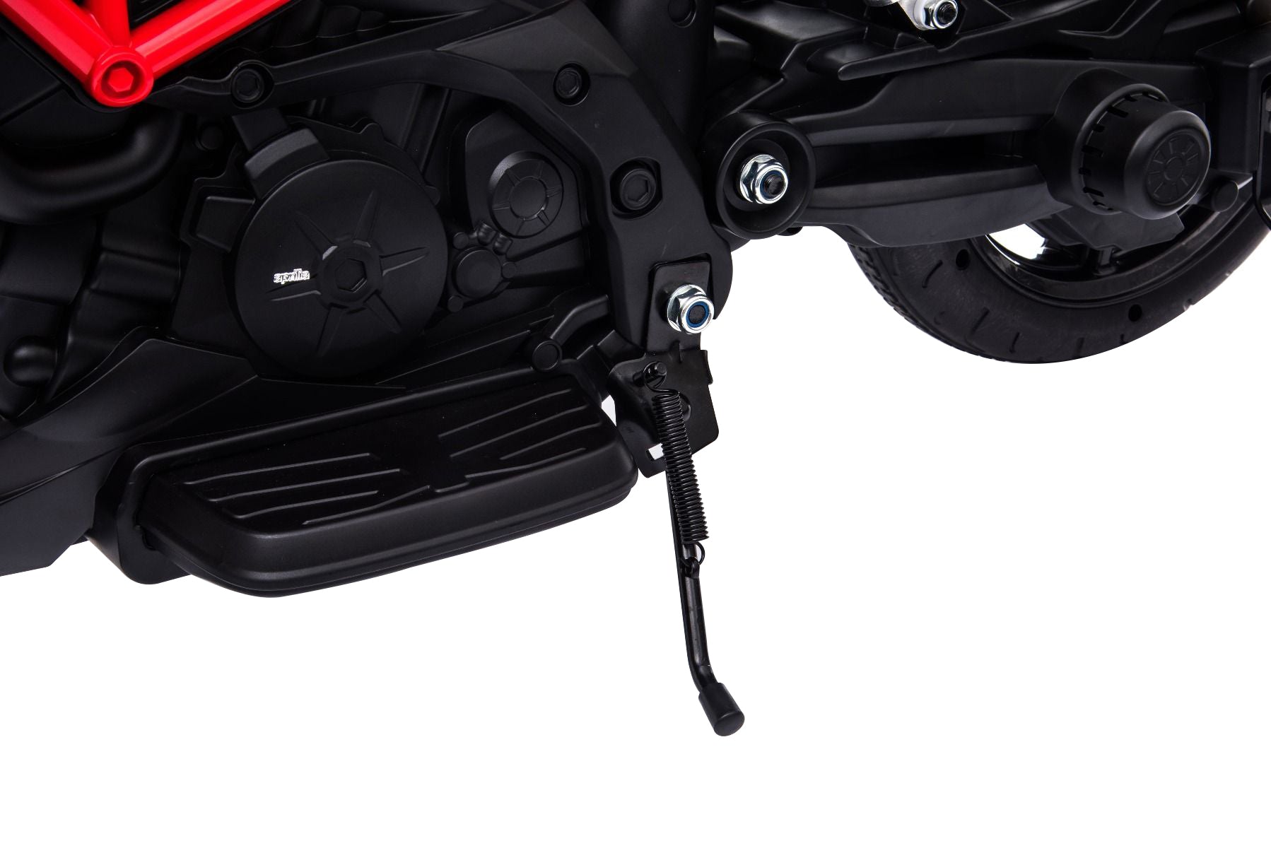 Moto electrique enfànt 12V APRILIA DORSODURO 900, rouge, avec licence