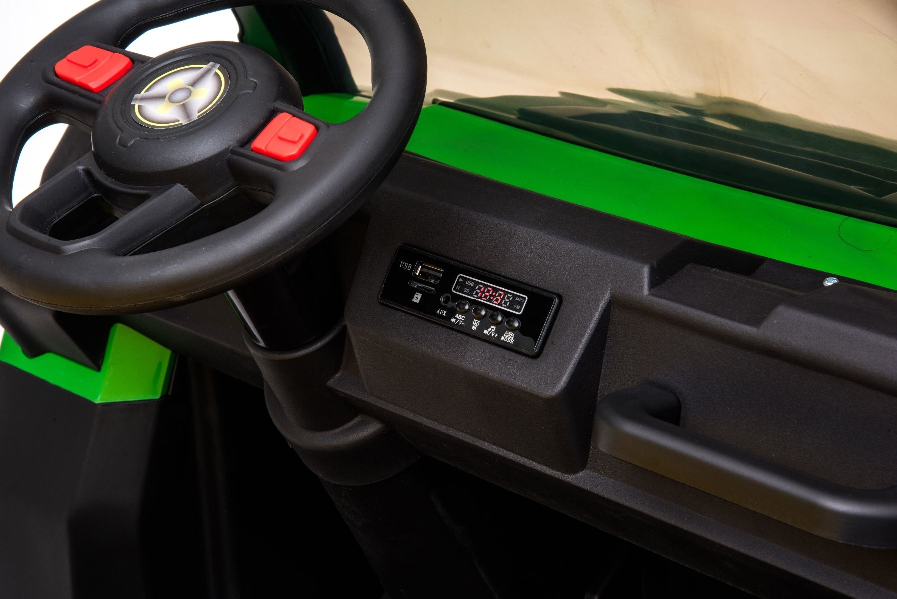 Voiture électrique enfant 12V 2 places agricole sous licence RIDER 6X6 avec avec télécommande 2,4 GHz, 4 roues motrices