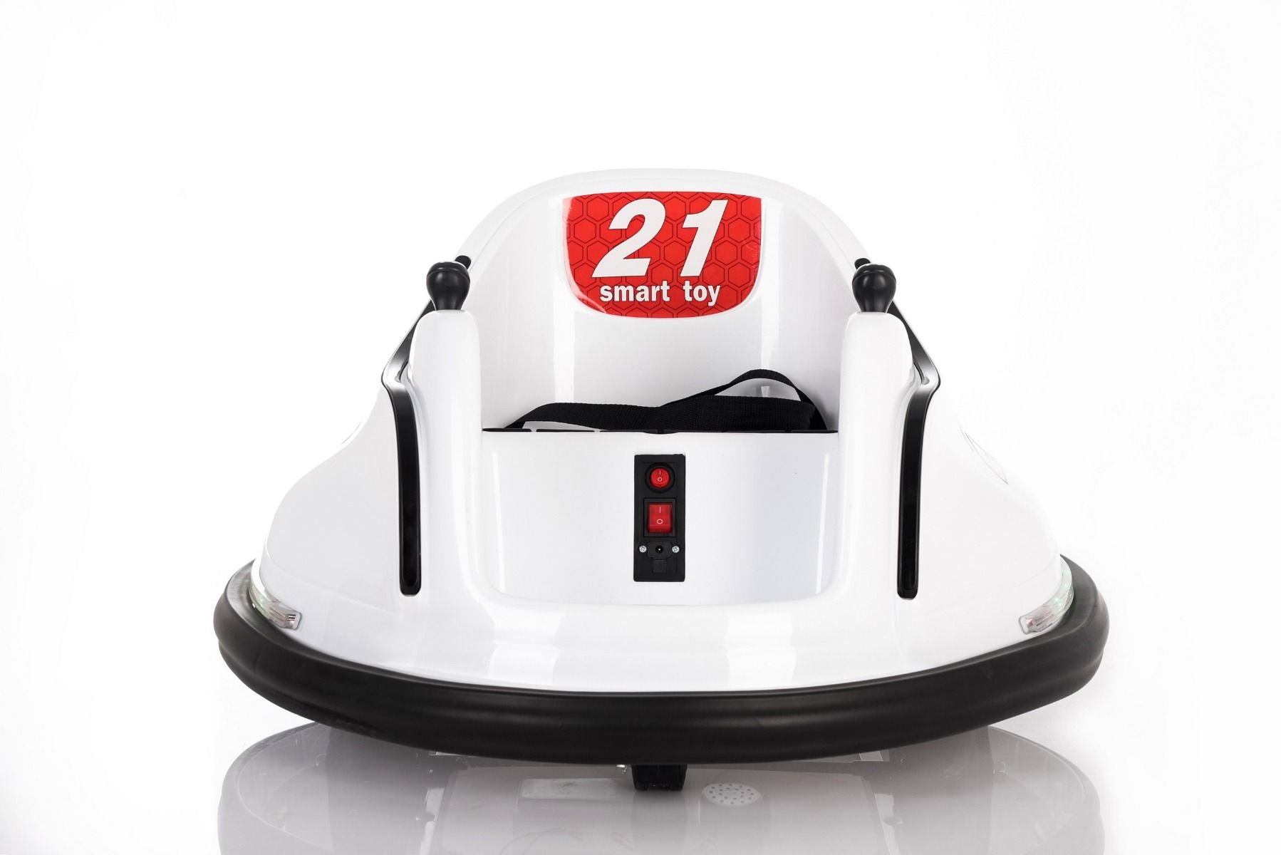 Porteur électrique RIRIDRIVE 12V blanc, convient pour une utilisation intérieure et extérieure, Télécommande 2,4 Ghz, Eclairage LED, Commande par joystick, Moteur 2 X 15W