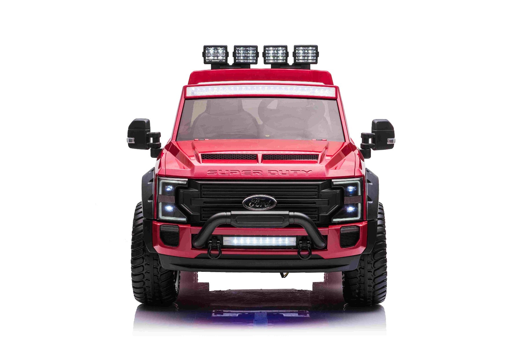4x4 Voiture électrique enfants 24V 2 places rouge, Super Duty, avec télécommande 2,4 GHz