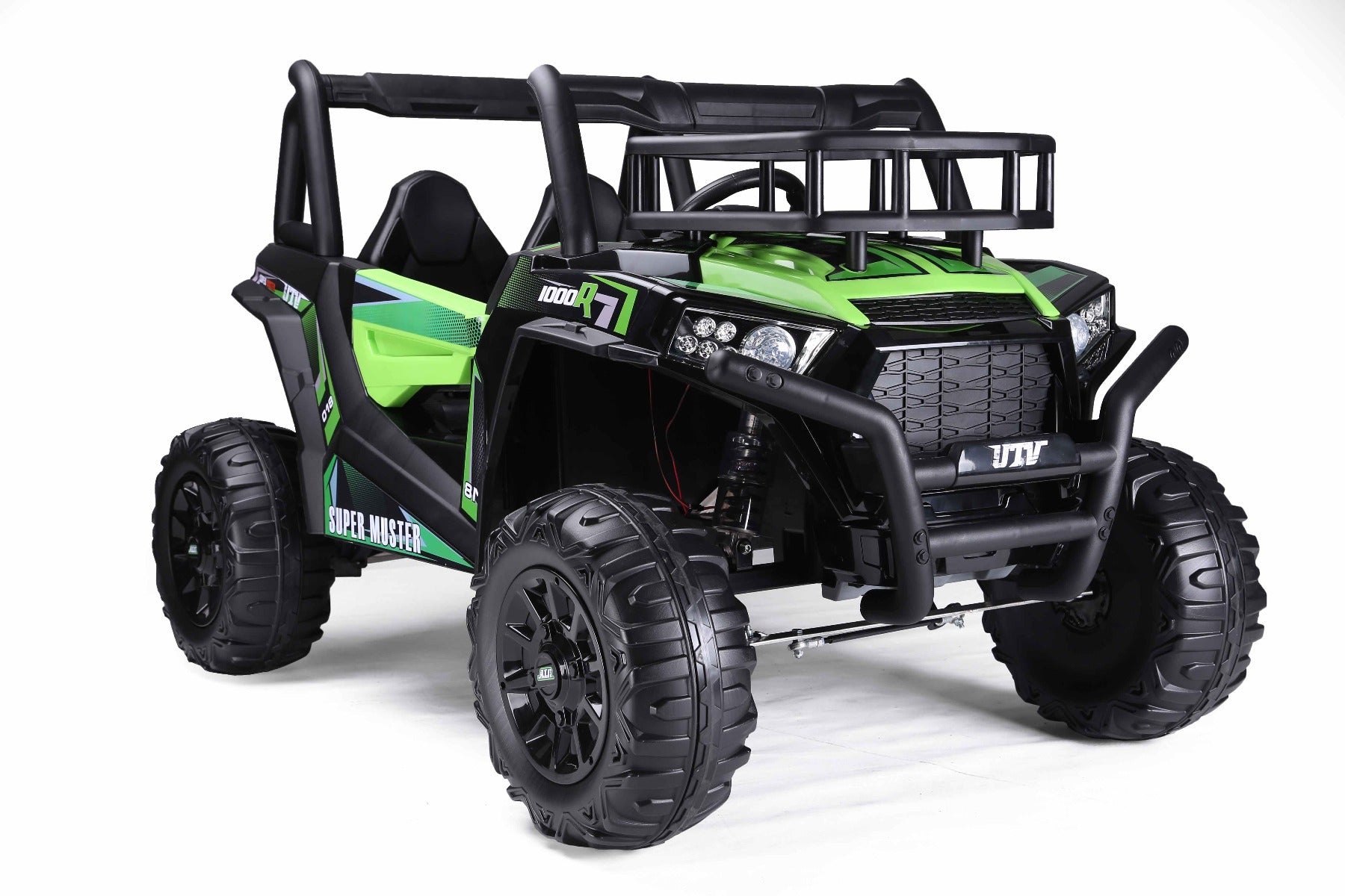 Voiture electrique enfant 24V 2 places UTV MX verte, avec télécommande 2,4 GHz, moteurs 2 X 200 W