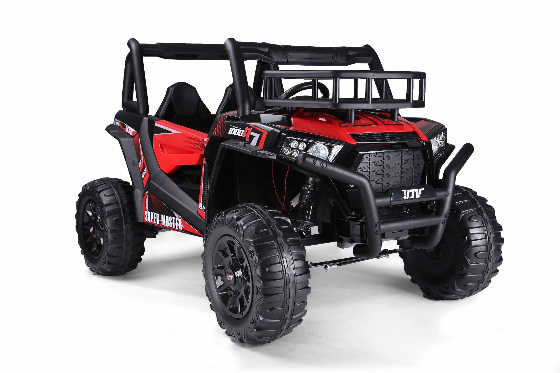 Voiture electrique enfant 24V 2 places UTV mx rouge, avec télécommande 2,4 GHz, moteurs 2 X 200 W