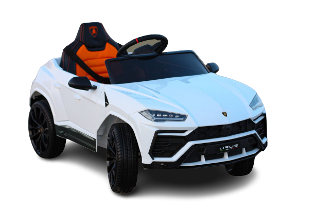 Voiture electrique enfànt 12V Lamborghini Urus, blanc, avec télécommande 2,4 GHz, 2x moteur